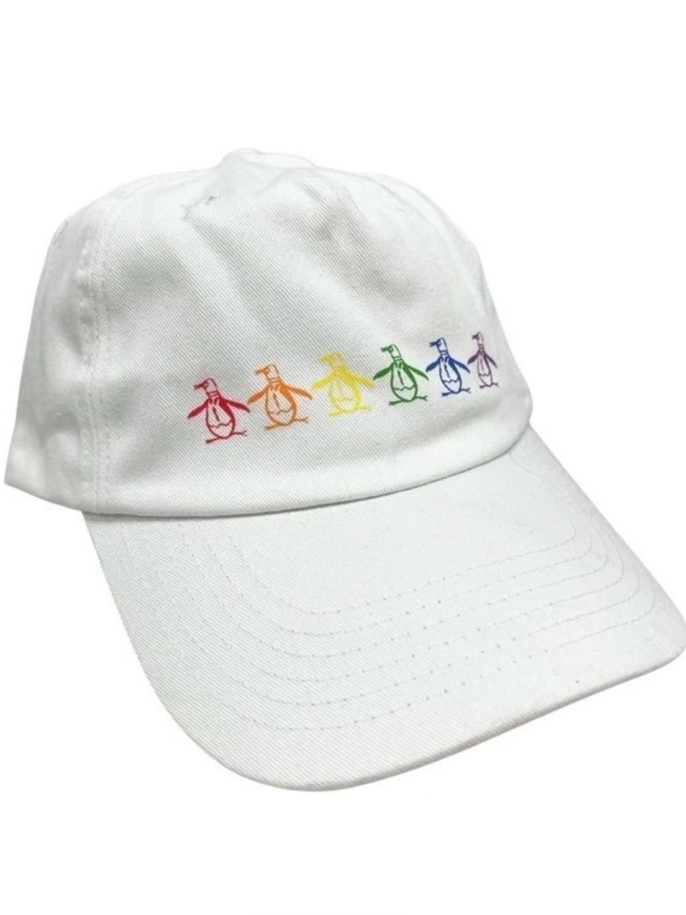 Original Penguin Baseball Cap with Rainbow Logo, New With Tags, OSFM Adjustable